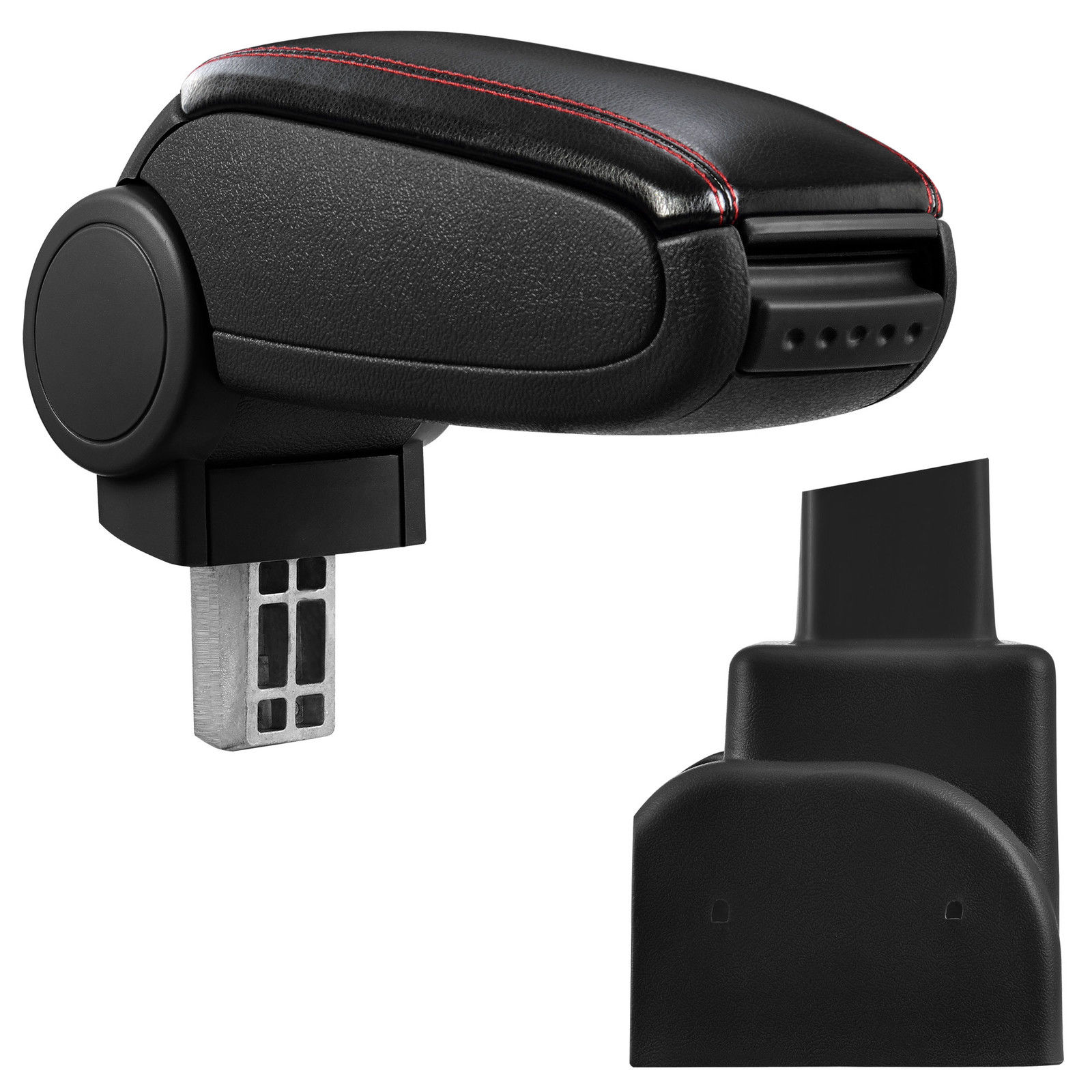 Armlehne Mittelarmlehne Leder Bezug Schwarz / Rot für Opel Zafira A 1999-2005