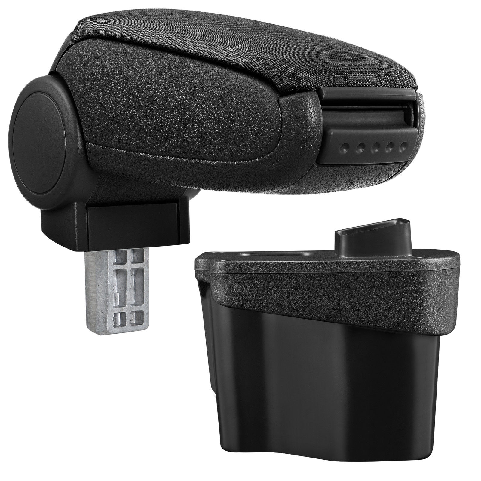 Armlehne Mittelarmlehne MAL KOMPLETT-SET Textil Schwarz für Kia Rio III 3 11-