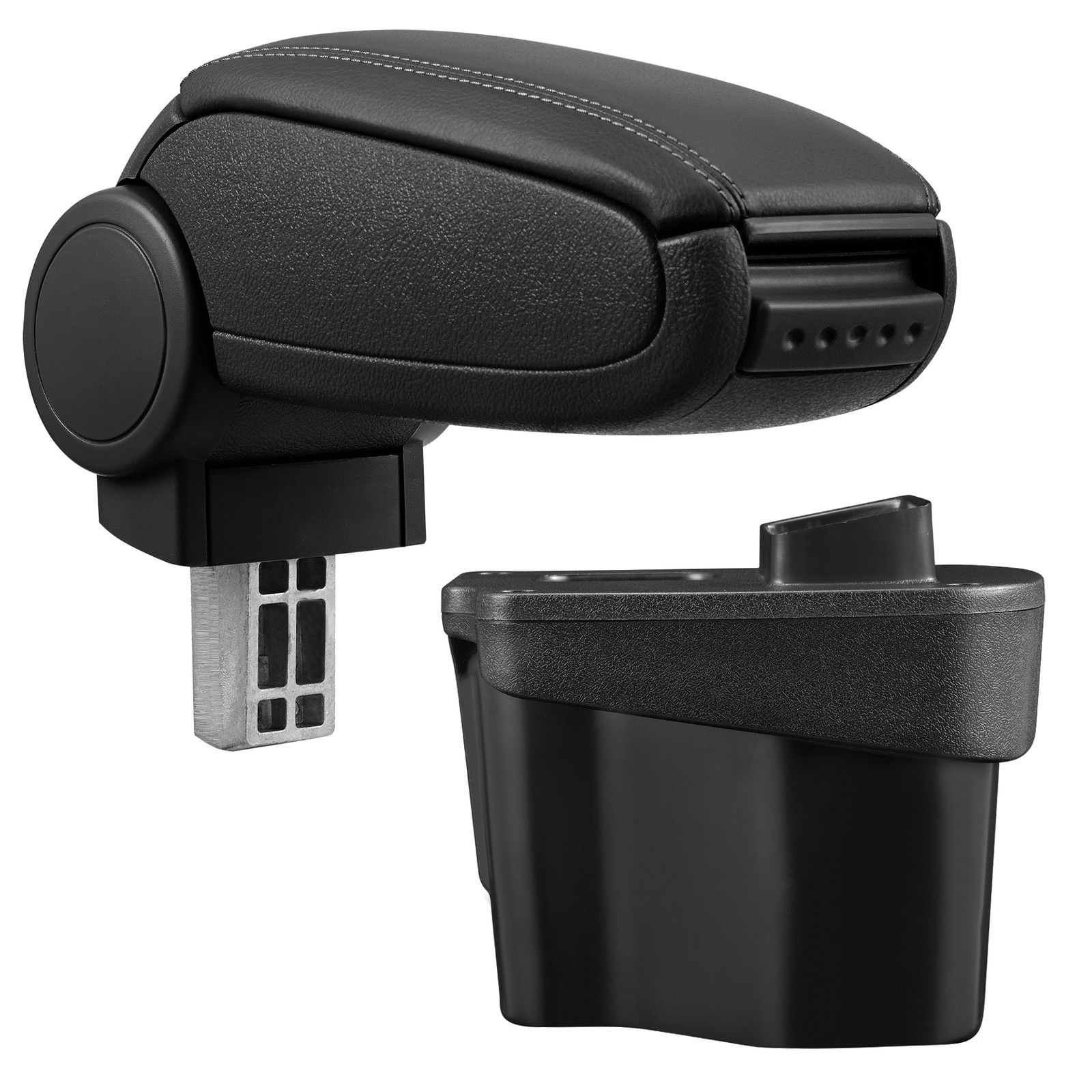 Armlehne Mittelarmlehne MAL Leder Bezug Schwarz für Kia Rio III 3 ab 2011-