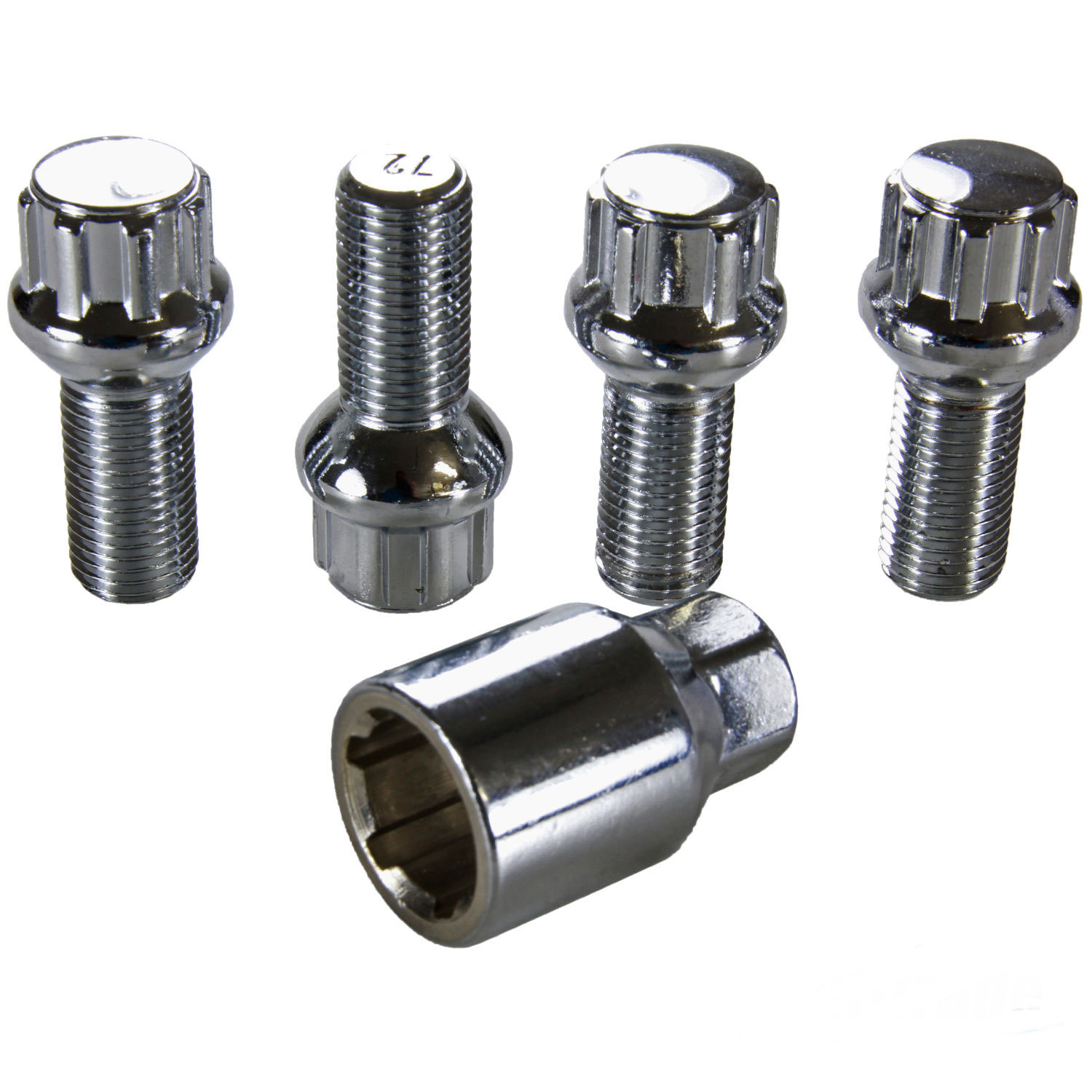 PREMIUM Felgenschloss Rad Sicherung Bolzen Alufelgen M14 x 1,5 SW17 Kugelbund