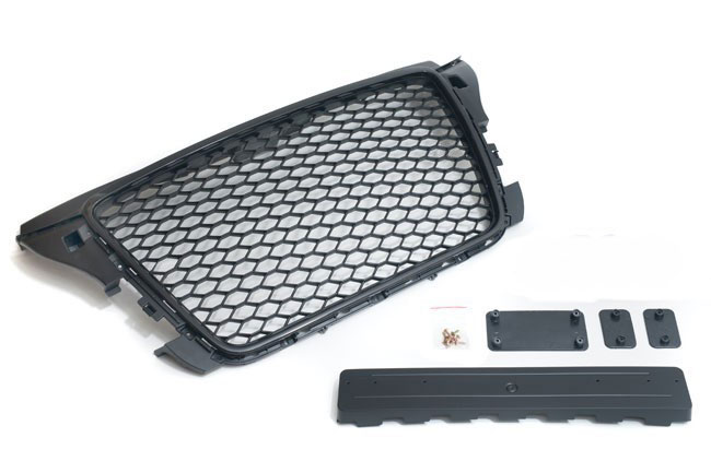 Kühlergrill Sportgrill Waben Gitter Grill für Audi A3 S3 8P + Sportback 04/2008-