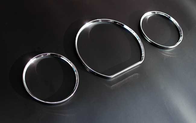 Chrom Chromringe Tacho Ringe Tachochromringe pass für Mercedes W210 A208 C208