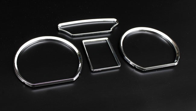 Chrom Chromringe Tacho Ringe Tachochromringe SET für VW Polo 9N 2001-2005