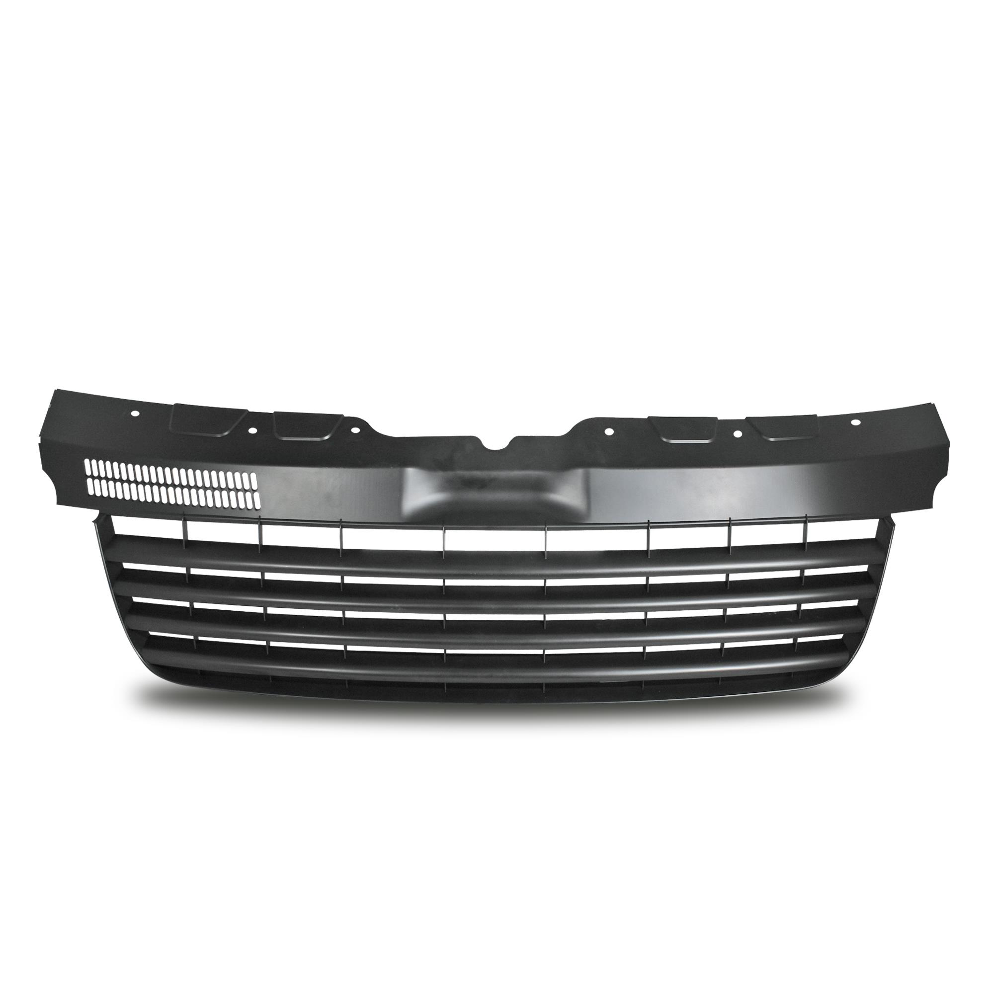 Kühlergrill Sportgrill Gitter Front Grill ohne Emblem Schwarz für VW T5 7H 03-09