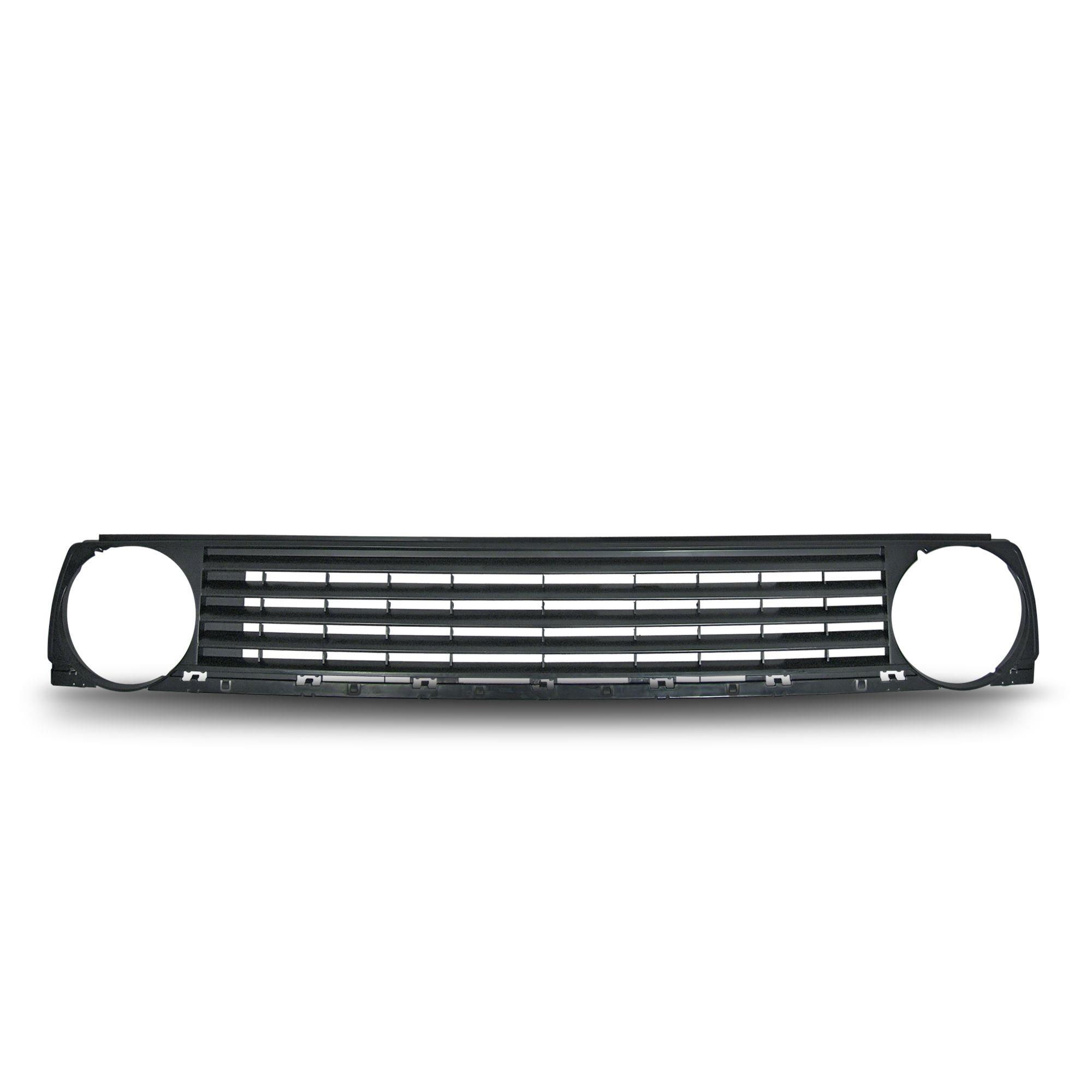 Kühlergrill Sportgrill Gitter Front Grill ohne Emblem Schwarz für VW Golf 2 II