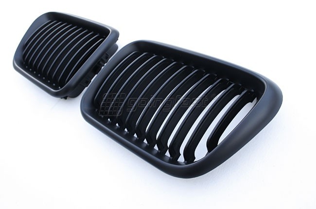 PREMIUM Kühlergrill Sportgrill Gitter Grill Schwarz Matt für BMW E36