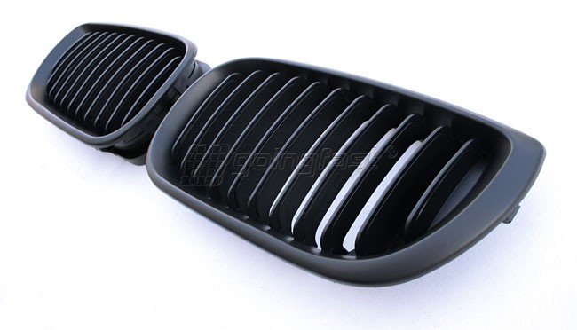 PREMIUM Kühlergrill Sport Grill Gitter Front Schwarz Matt für BMW 3er E46