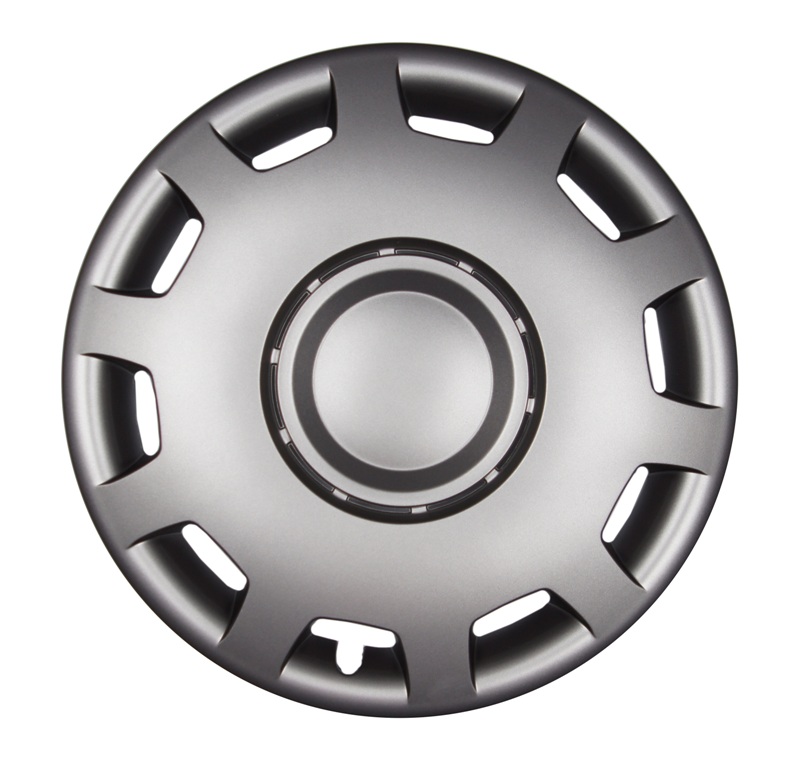 4x PREMIUM Radkappen Modell: Granit in Graphit-Grau