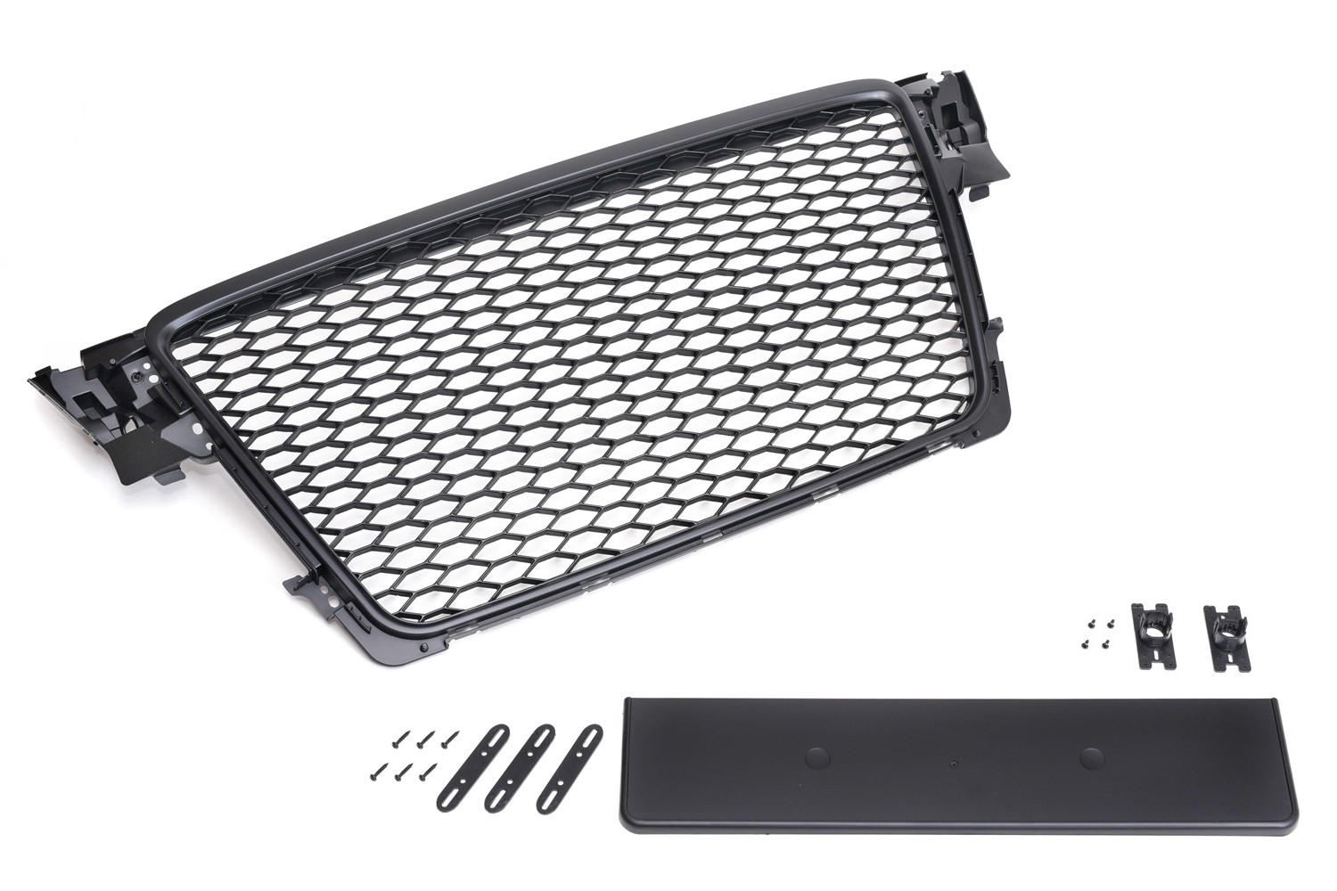 Kühlergrill Sportgrill Waben Gitter Grill Schwarz PDC für Audi A4 B8 8K + Avant