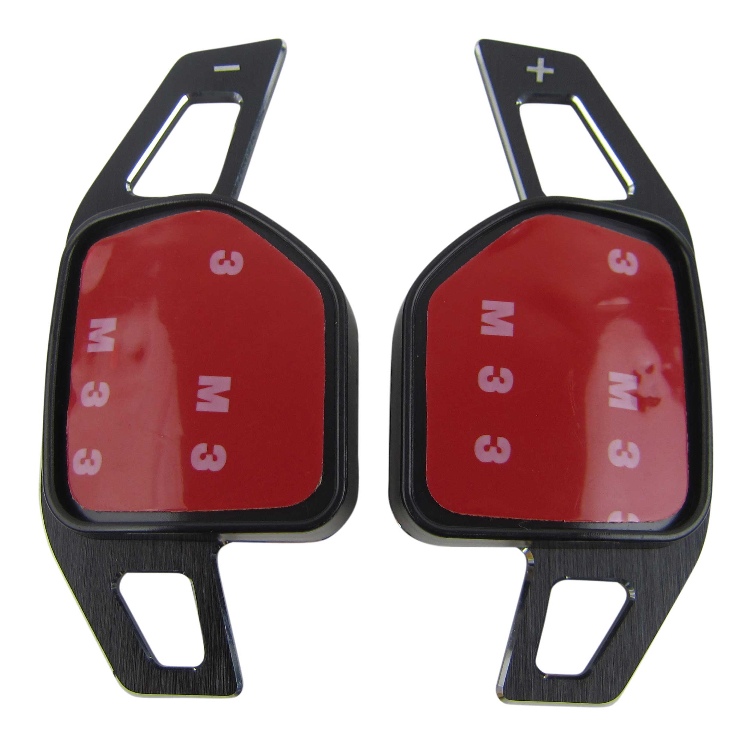 Premium ALU Schwarz Schaltwippen Verlängerung DSG Paddles Lenkrad für Audi