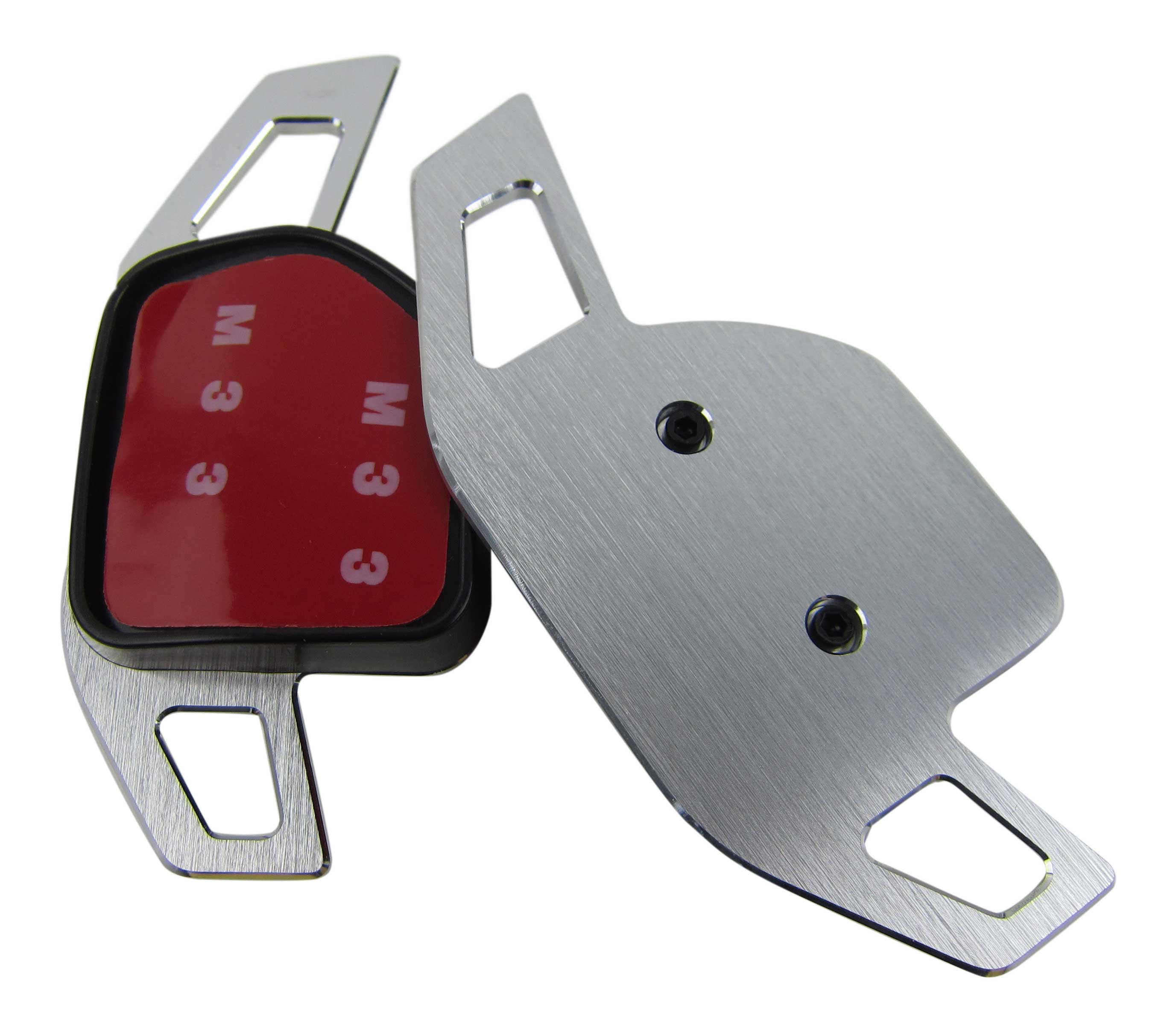 Premium ALU Silber Schaltwippen Verlängerung DSG Paddles Lenkrad für Audi