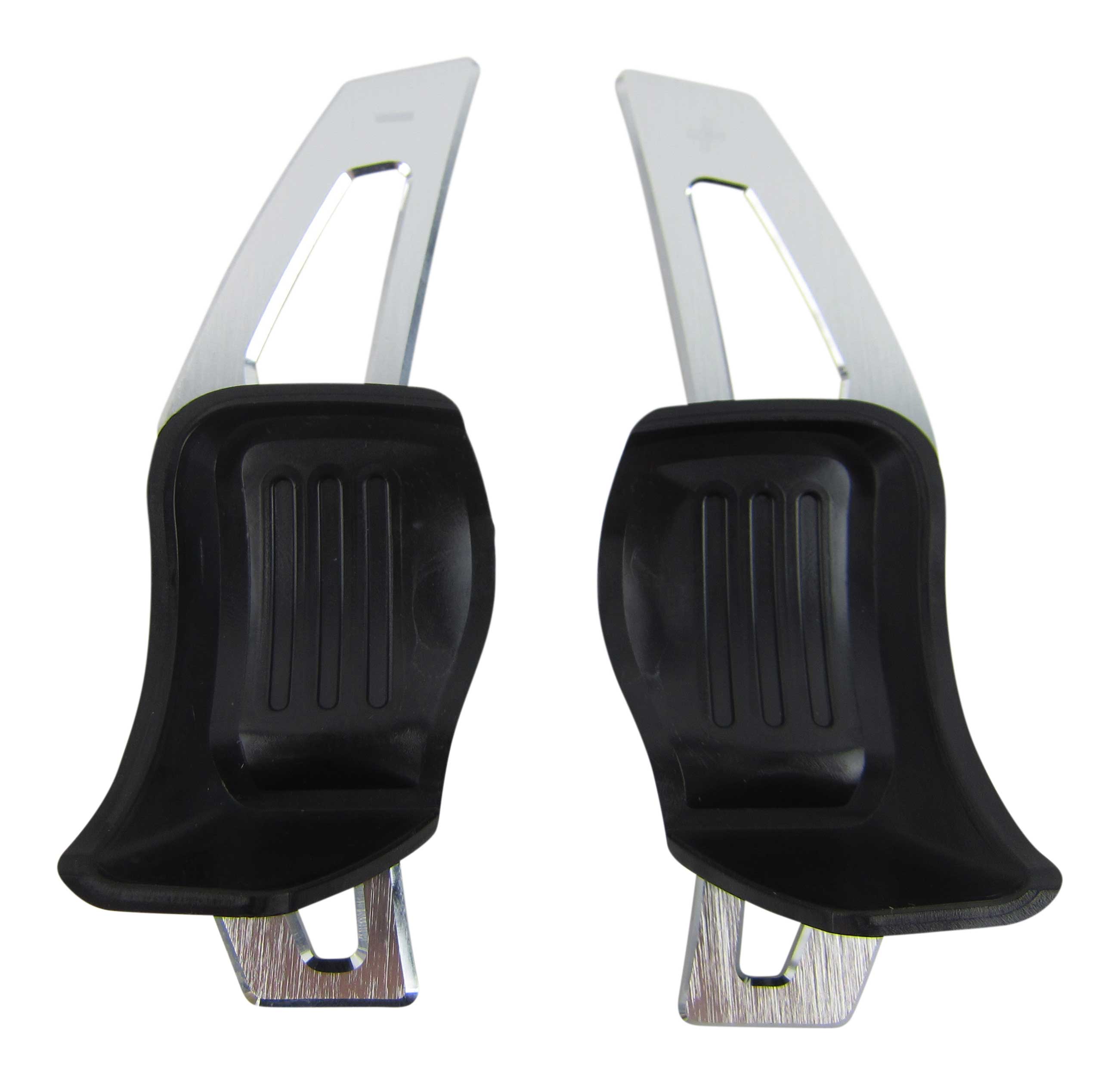 Premium ALU Silber Schaltwippen Verlängerung DSG Paddles Lenkrad Tasten für VW