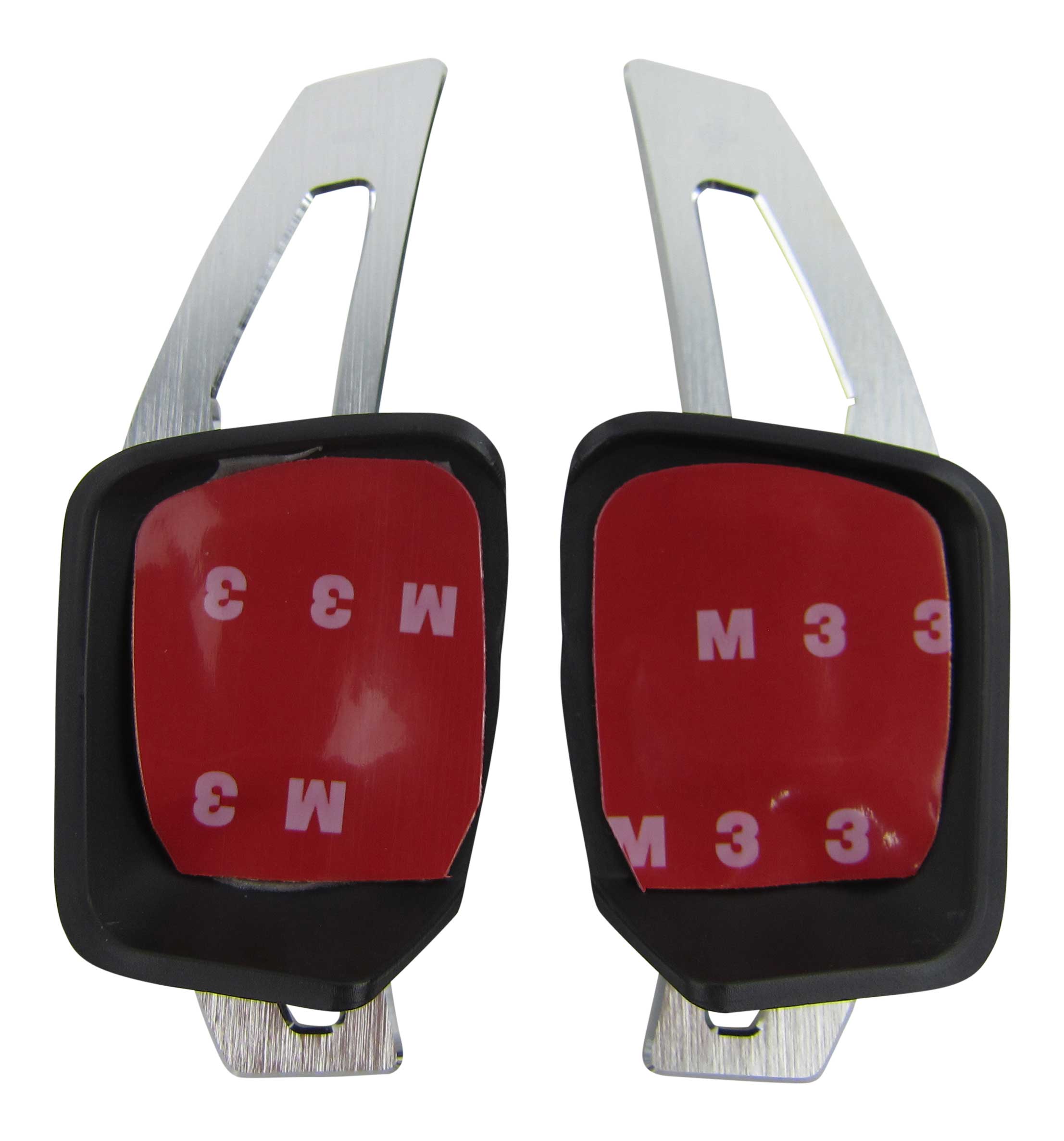 Alu Silber Schaltwippen Verlängerung DSG Lenkrad Paddle für VW Golf 7 Polo 6R 6C