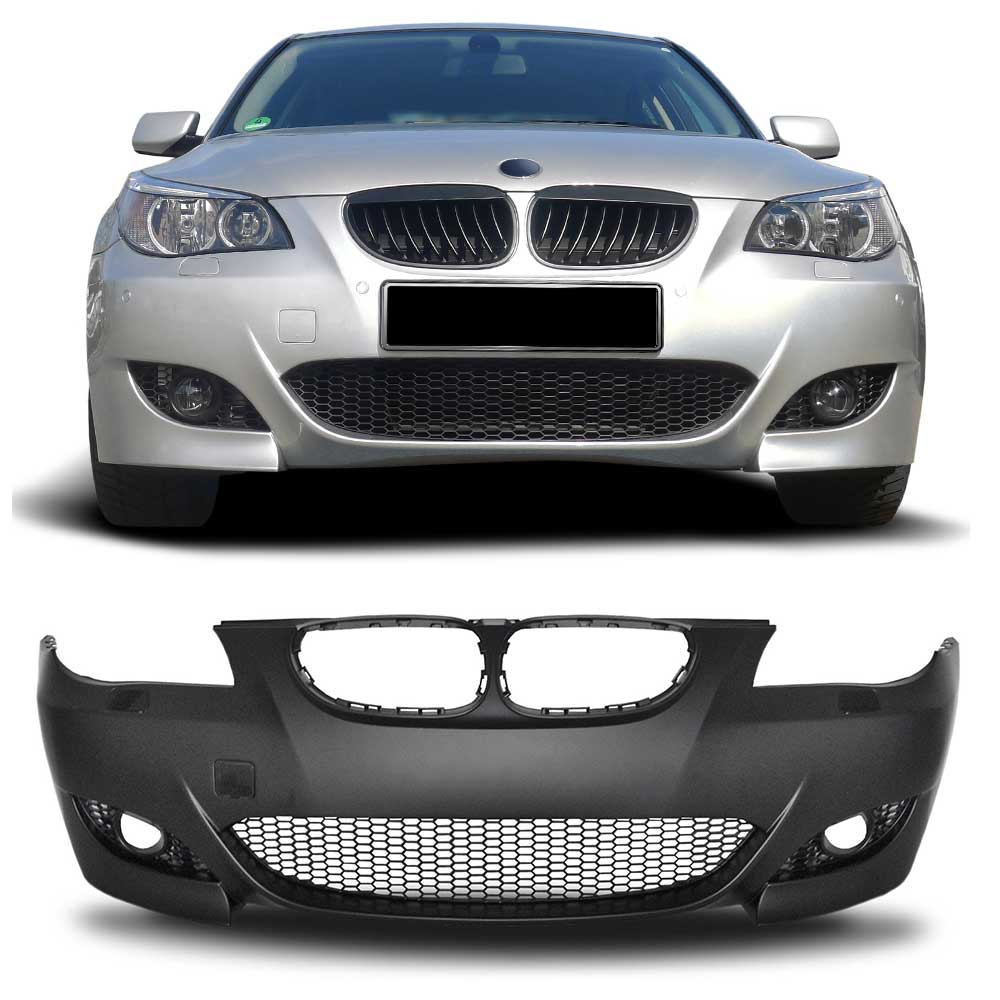 Front Stoßstange vorne Gitter L+R Spoiler Sport Look Set für BMW 5er E60 E61