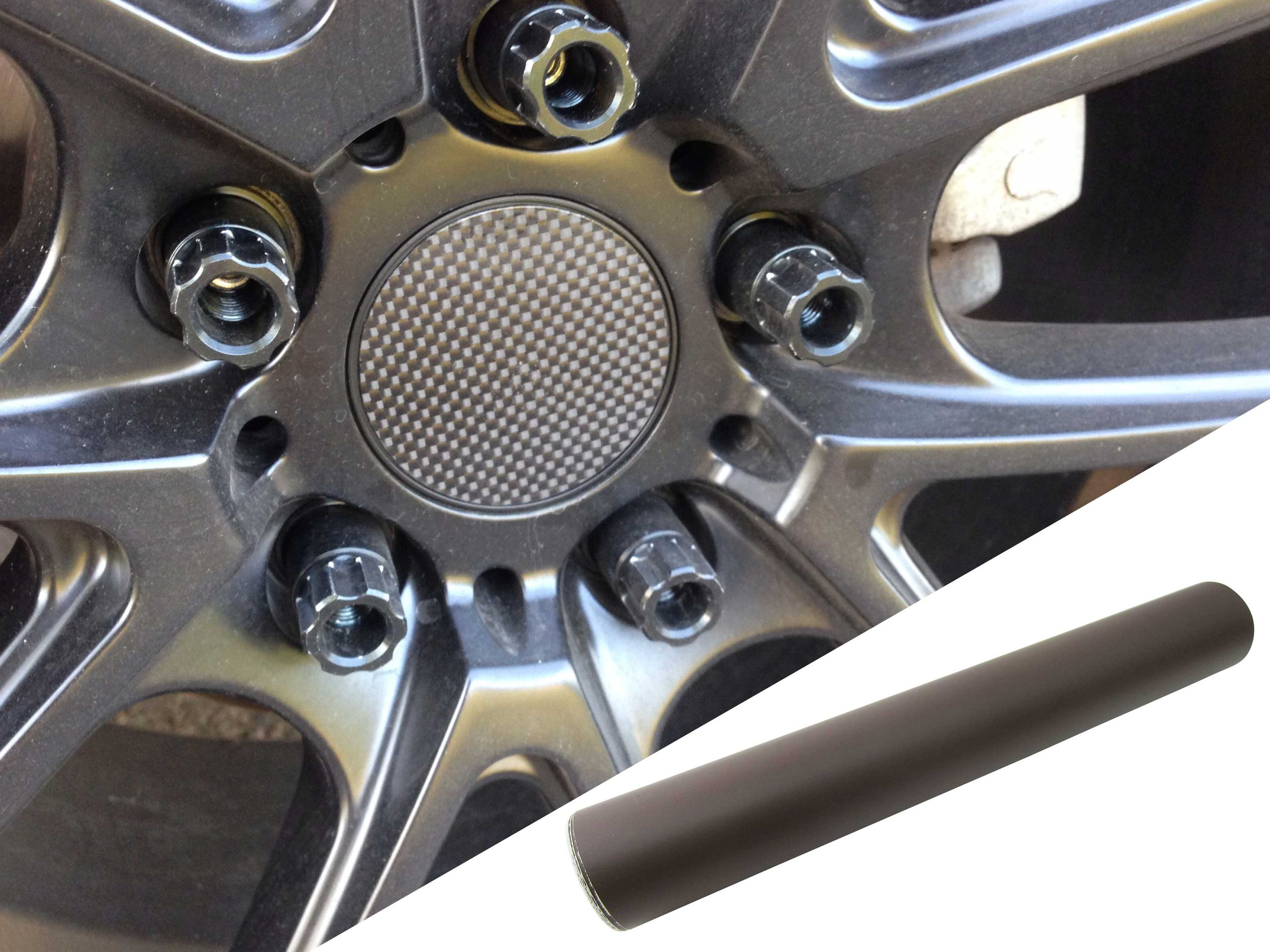 4x Alufelgen Felgen Naben Deckel Design Folie Braun Matt für viele Fahrzeuge