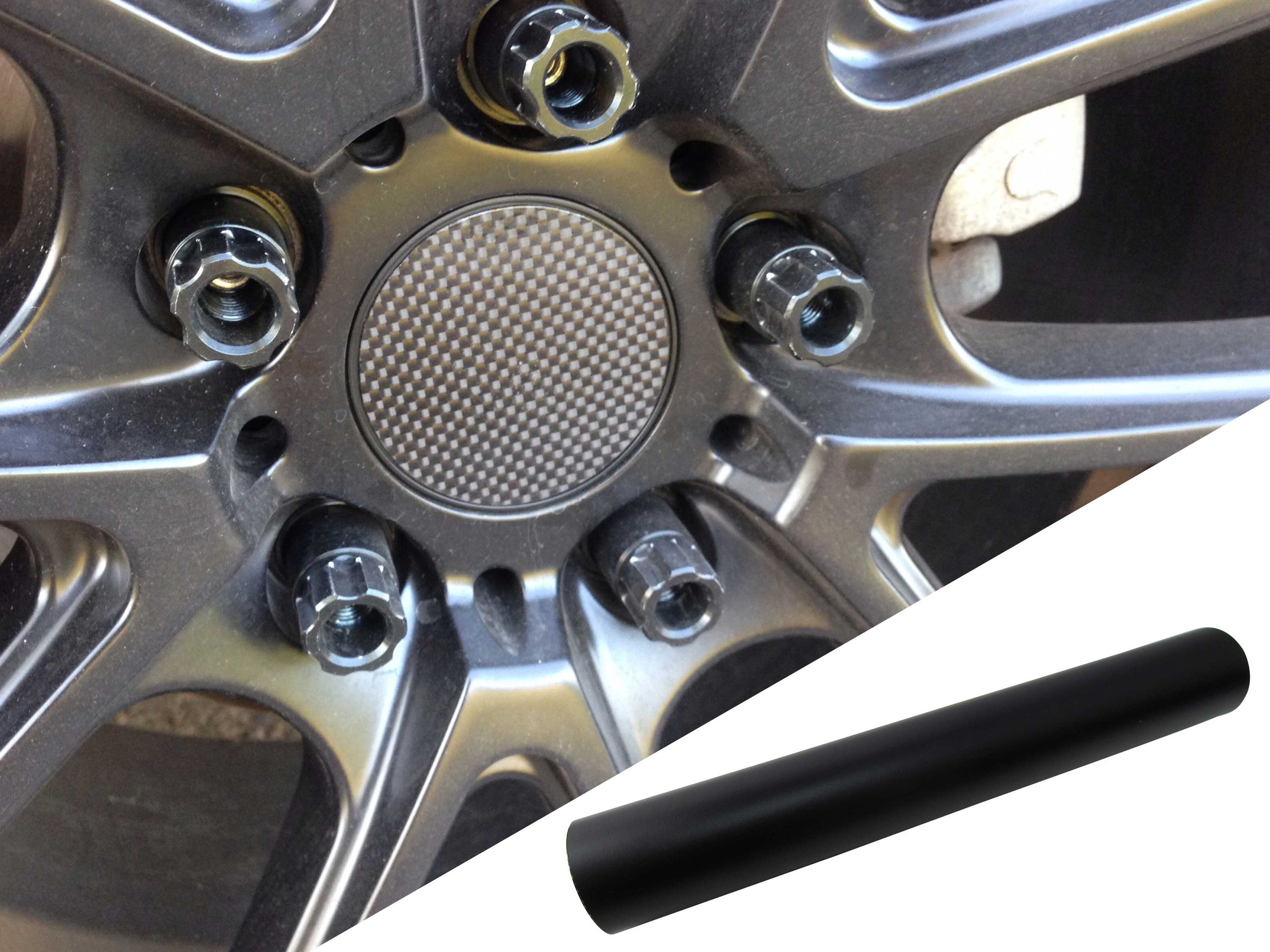 4x Alufelgen Felgen Naben Deckel Design Folie Schwarz Matt für viele Fahrzeuge