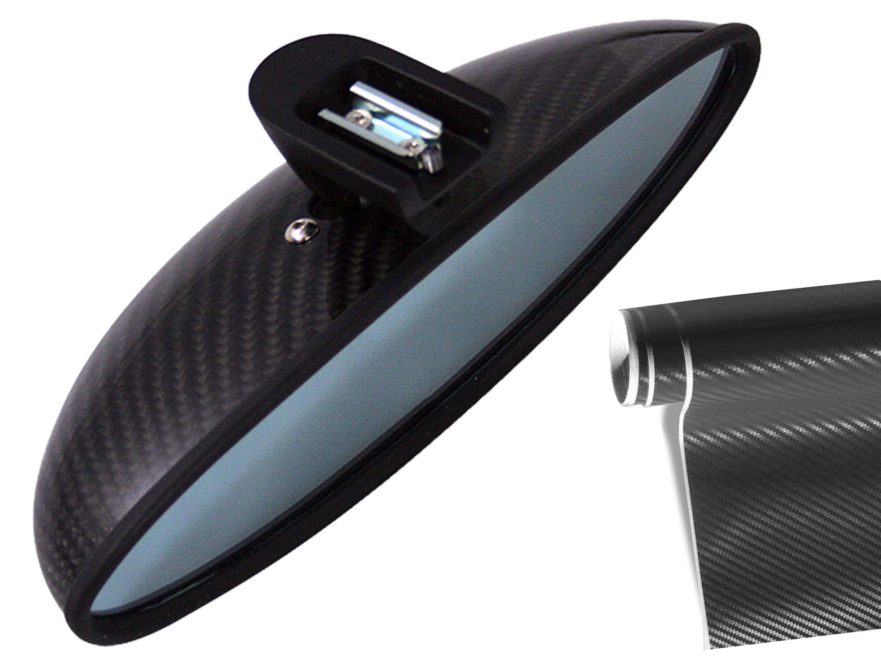 PREMIUM Spiegel Innenspiegel Design Folie Carbon Schwarz für viele Fahrzeuge