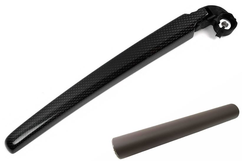 Heckwischer Frontwischer Scheibenwischer Arm Design Folie Set in Braun Matt