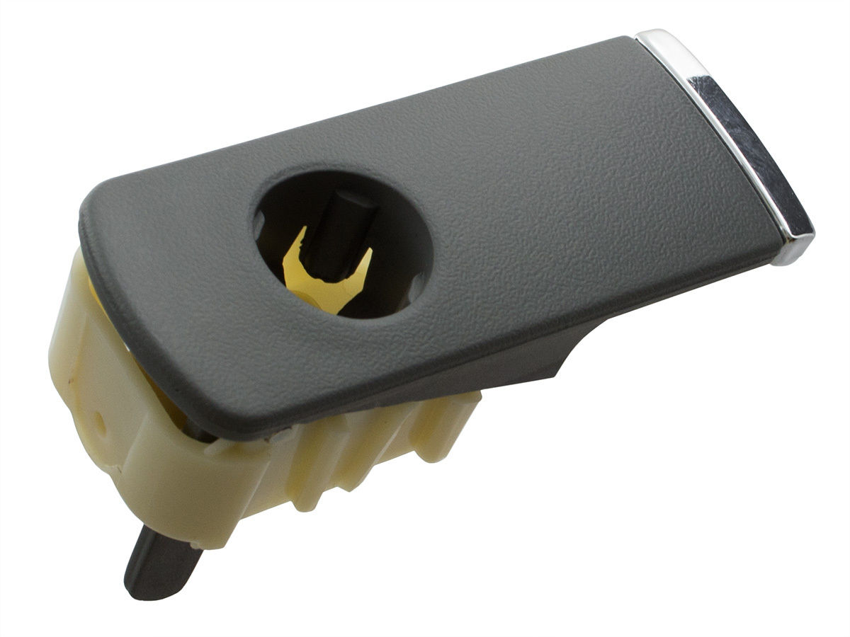 Handschuhfach Griff Taste Chrom mit Loch Schloss Grau für Audi A4 S4 8E B6 B7