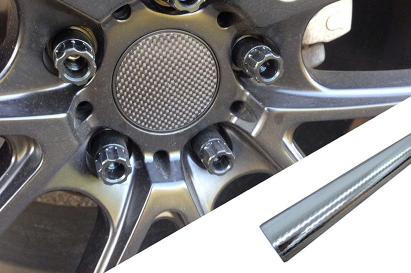 4x Alufelgen Felgen Naben Deckel Design Folie Carbon Chrom für viele Fahrzeuge