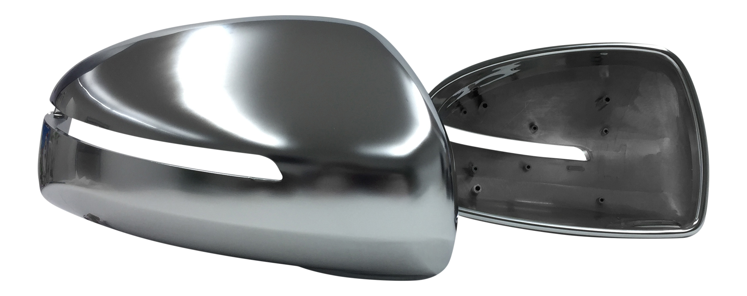 KOMPLETTE Gehäuse ALU Look Spiegel Kappen Außenspiegel SET für Audi TT II 2 8J