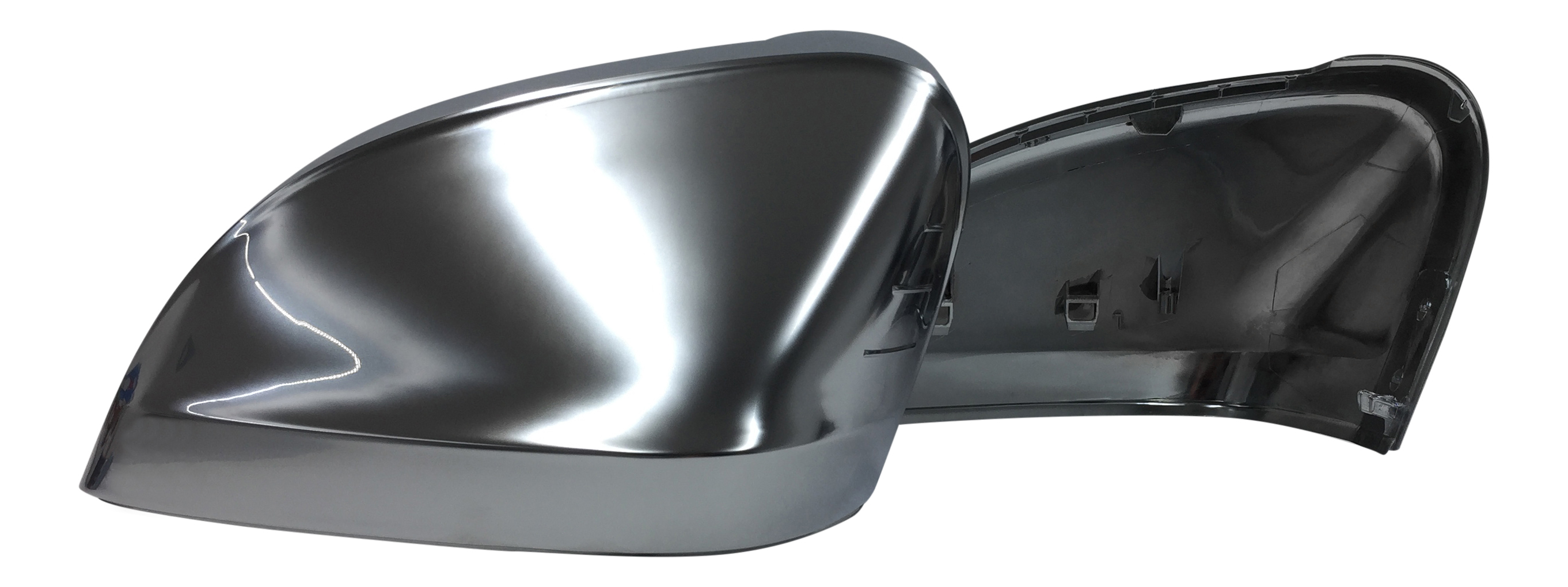 KOMPLETTE Gehäuse ALU Look Spiegel Kappen Außenspiegel SET für Audi A4 S4 8W B9