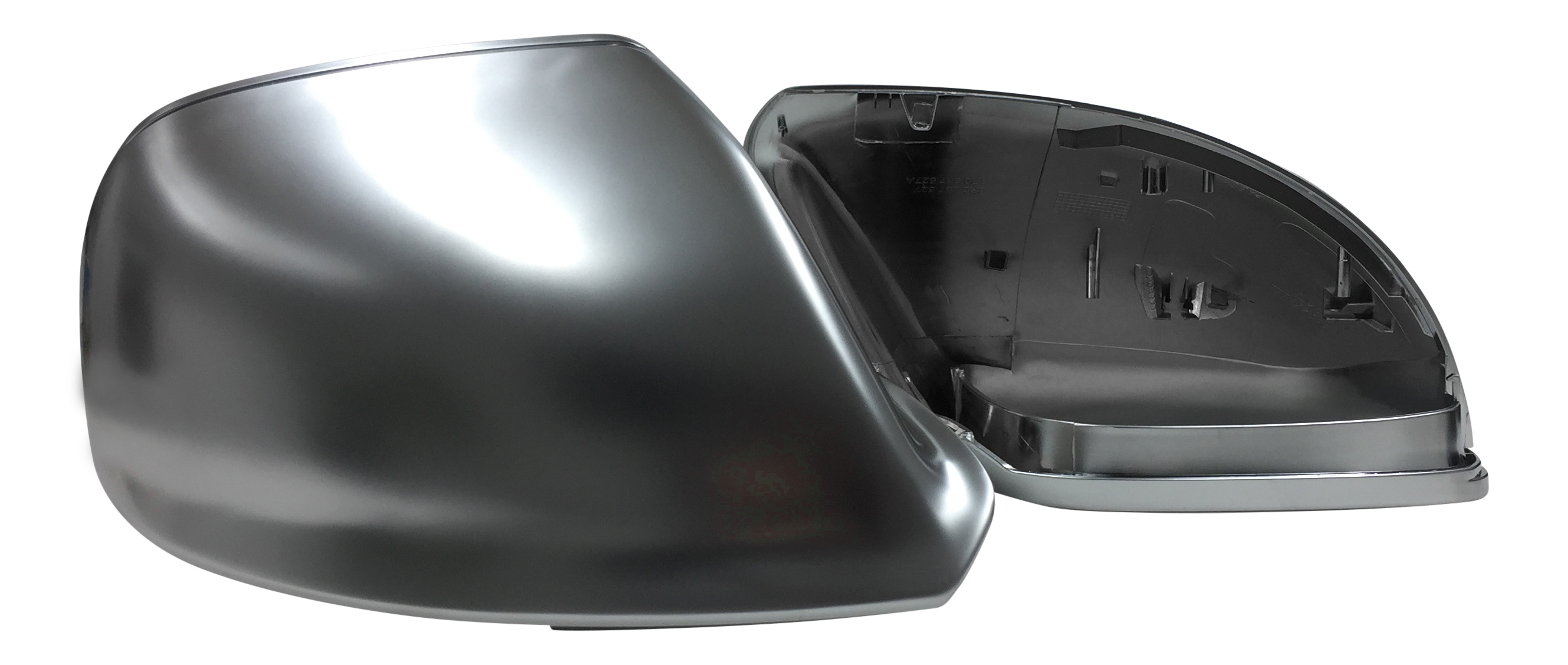 KOMPLETTE Gehäuse ALU Look Spiegel Kappen Außenspiegel SET für Audi Q5 8R 08-15