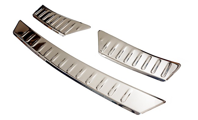 Premium Edelstahl Ladekantenschutz Abkantung 3-Teilig für VW Tiguan 5N 2007-2015