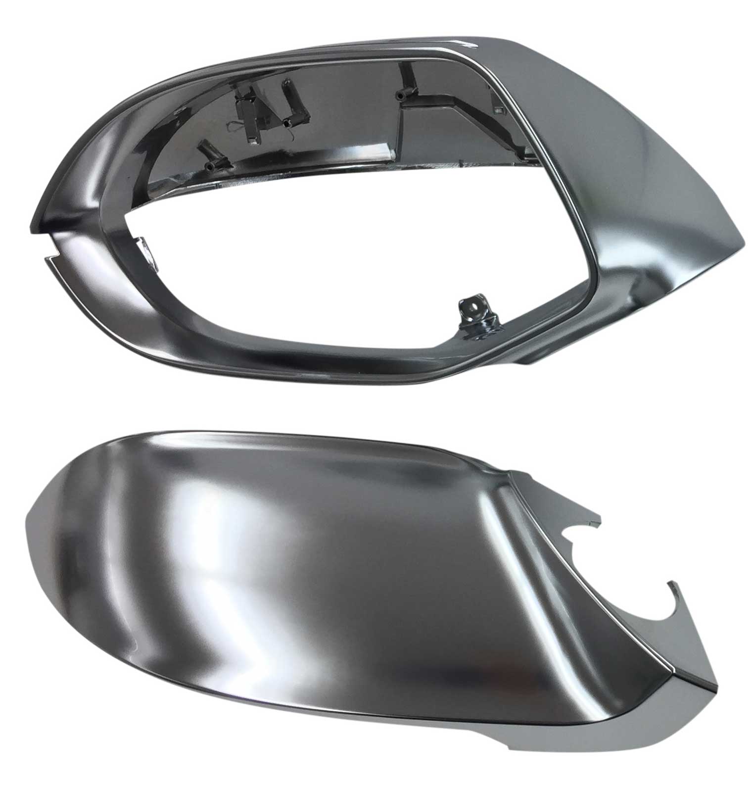 1x LINKS Gehäuse ALU Look Spiegel Kappen Außenspiegel für Audi A7 4G ab 2010-