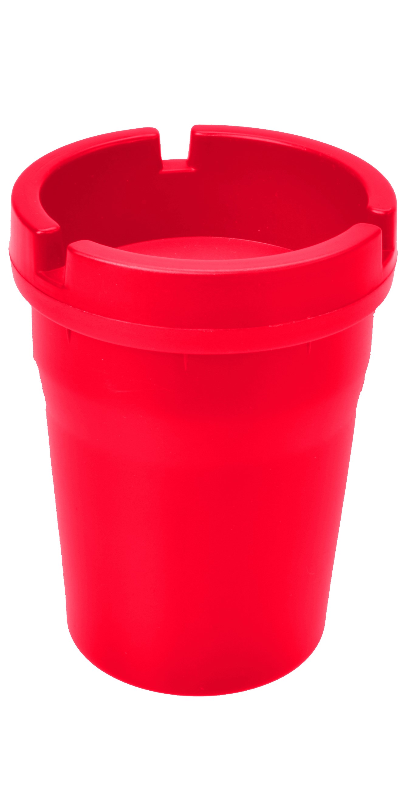 Aschenbecher Ascher für Getränkehalter Abfall Massiv in Rot für viele Fahrzeuge