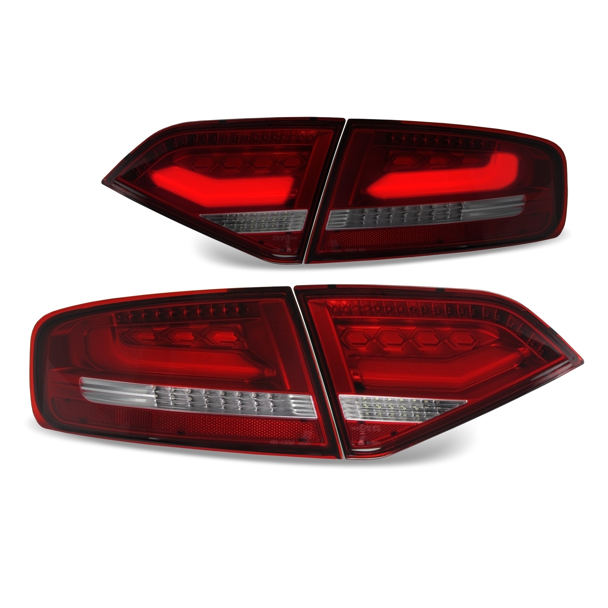 Original LED Lightbar Rückleuchten Rot SET Links Rechts für Audi A4 B8 8K Limo