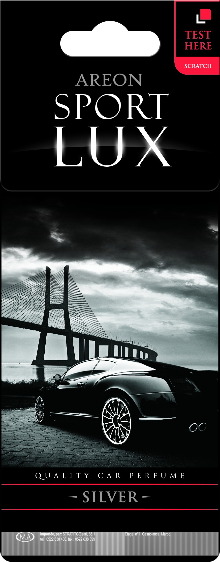 10x Original Areon Duftbaum Lufterfrischer Auto SPORT LUX Silber