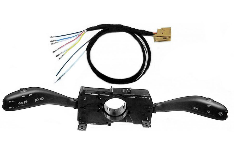 GRA Tempomat Nachrüstsatz Lenkstockschalter Kabelbaum SET für Polo 9N ohne MFA