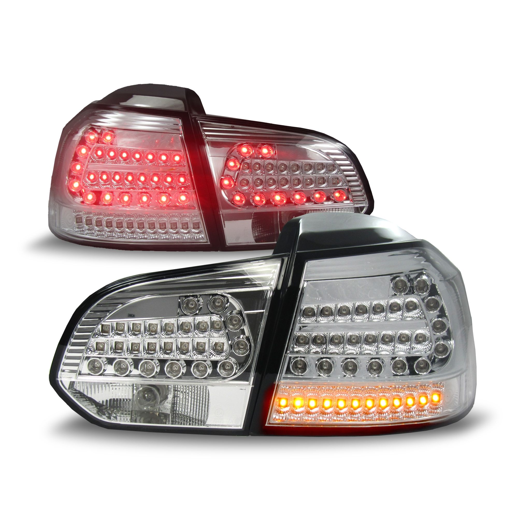 Original JOM LED Rückleuchten Silver Edition SET für VW Golf 6 VI MK6 Limousine