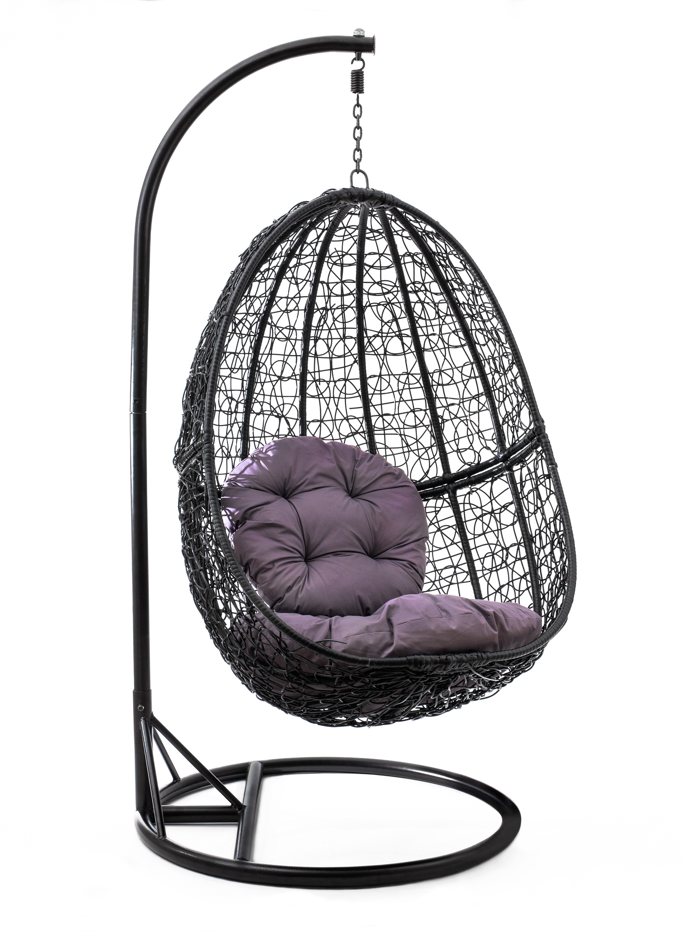 XXL PREMIUM Hängesessel Polyrattan Gestell Hängestuhl Hängeschaukel Hängekorb