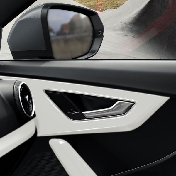 Original Audi Türverkleidung Dekor Blende VORN L+R in Ibis-Weiß für Audi Q2 GA