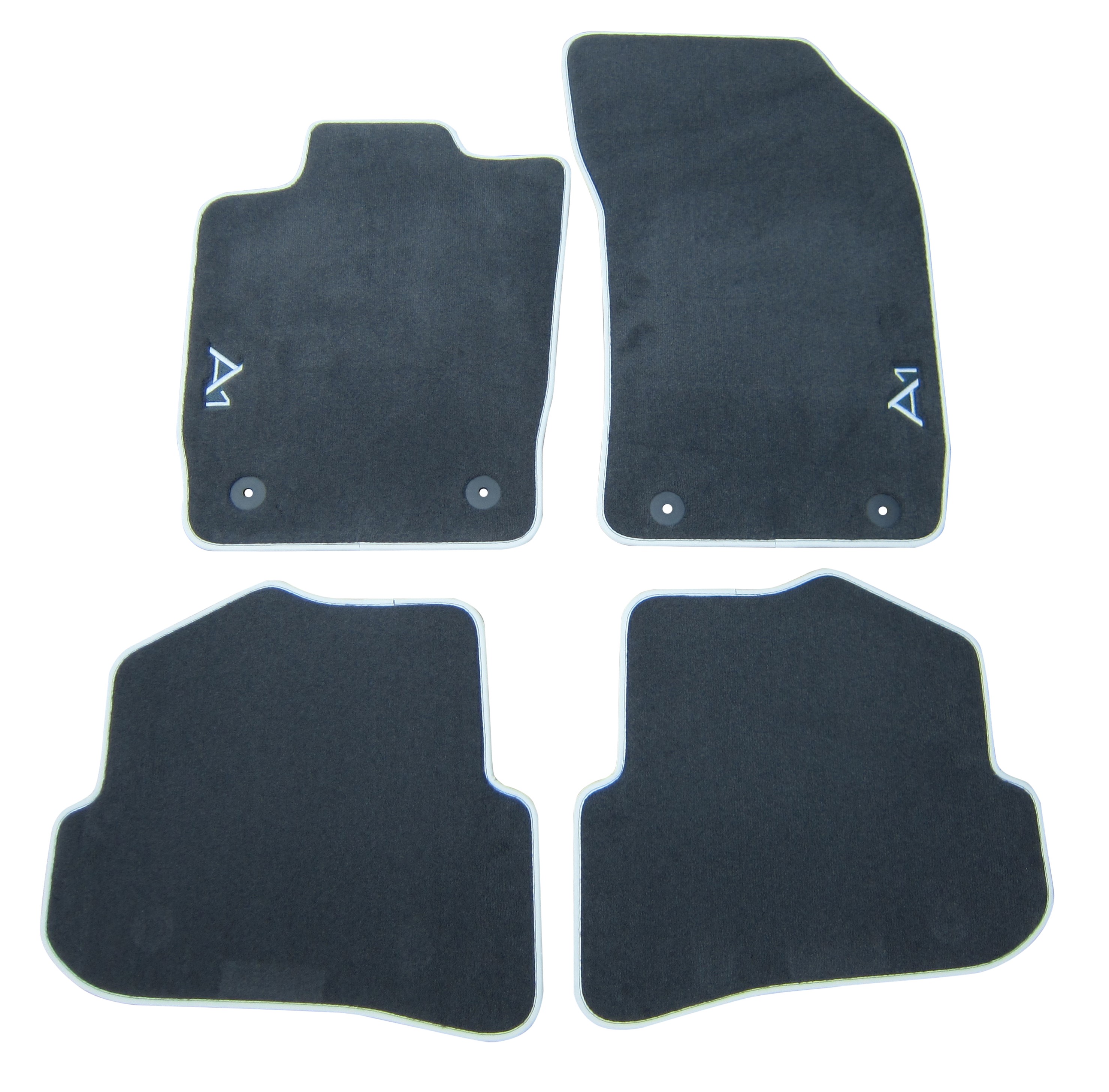 4x Original Audi Premium Velours Textil Fußmatten Matten SET für Audi A1 8X 11-