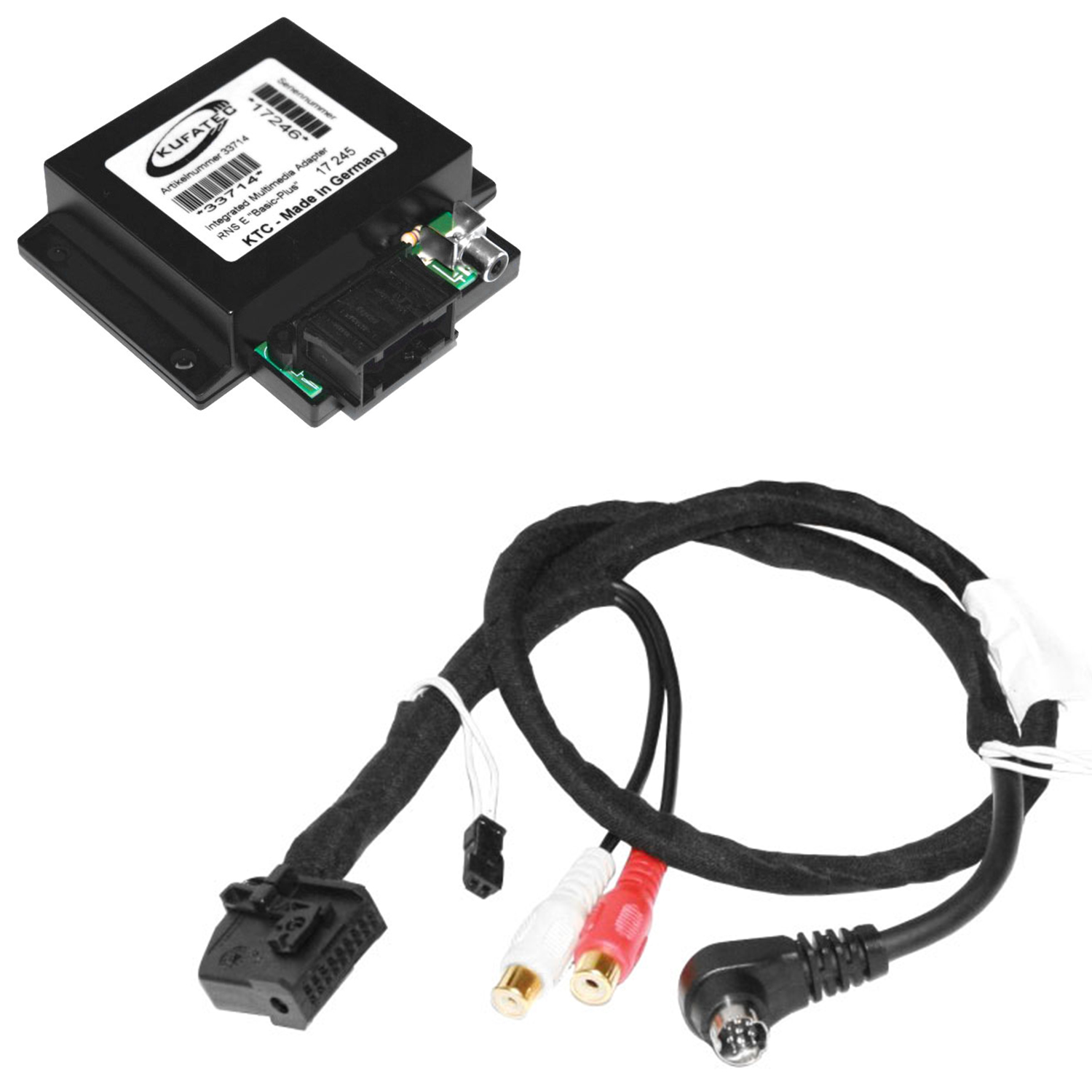Original Kufatec Multimedia Adapter DVD DVB-T für Navi Radio VW Audi MFD RNS-D