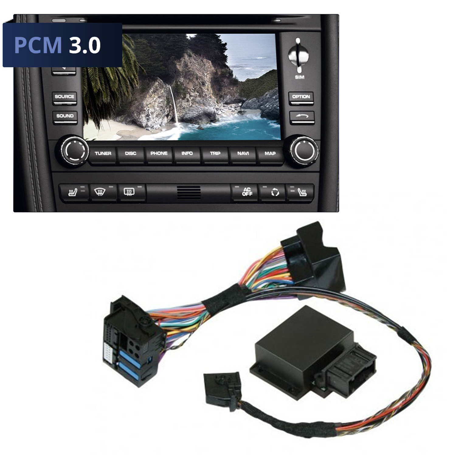 Original Kufatec TV DVD Bild Freischaltung für PCM 3.0 Porsche Cayenne 911 997