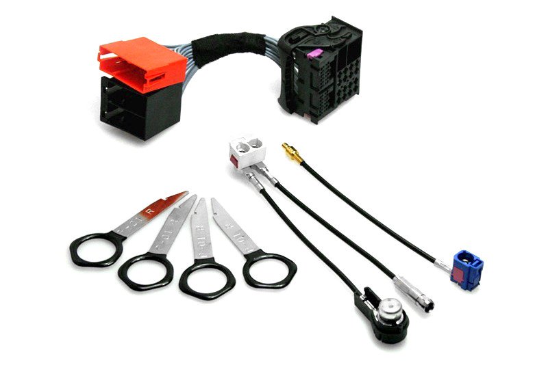 Original Kufatec Kabel Radio Adapter SET Navi RNS-D auf RNS-E für Audi A4 8E