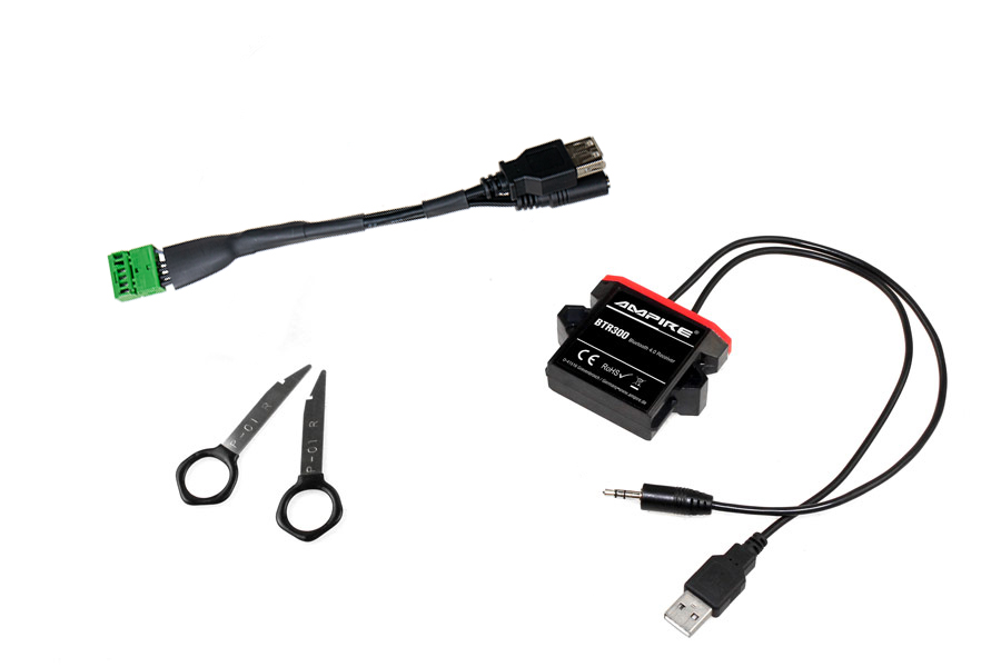 BLUETOOTH A2DP Interface AUX Klinke MP3 für Audi MMI 3G Original Ampire Kufatec
