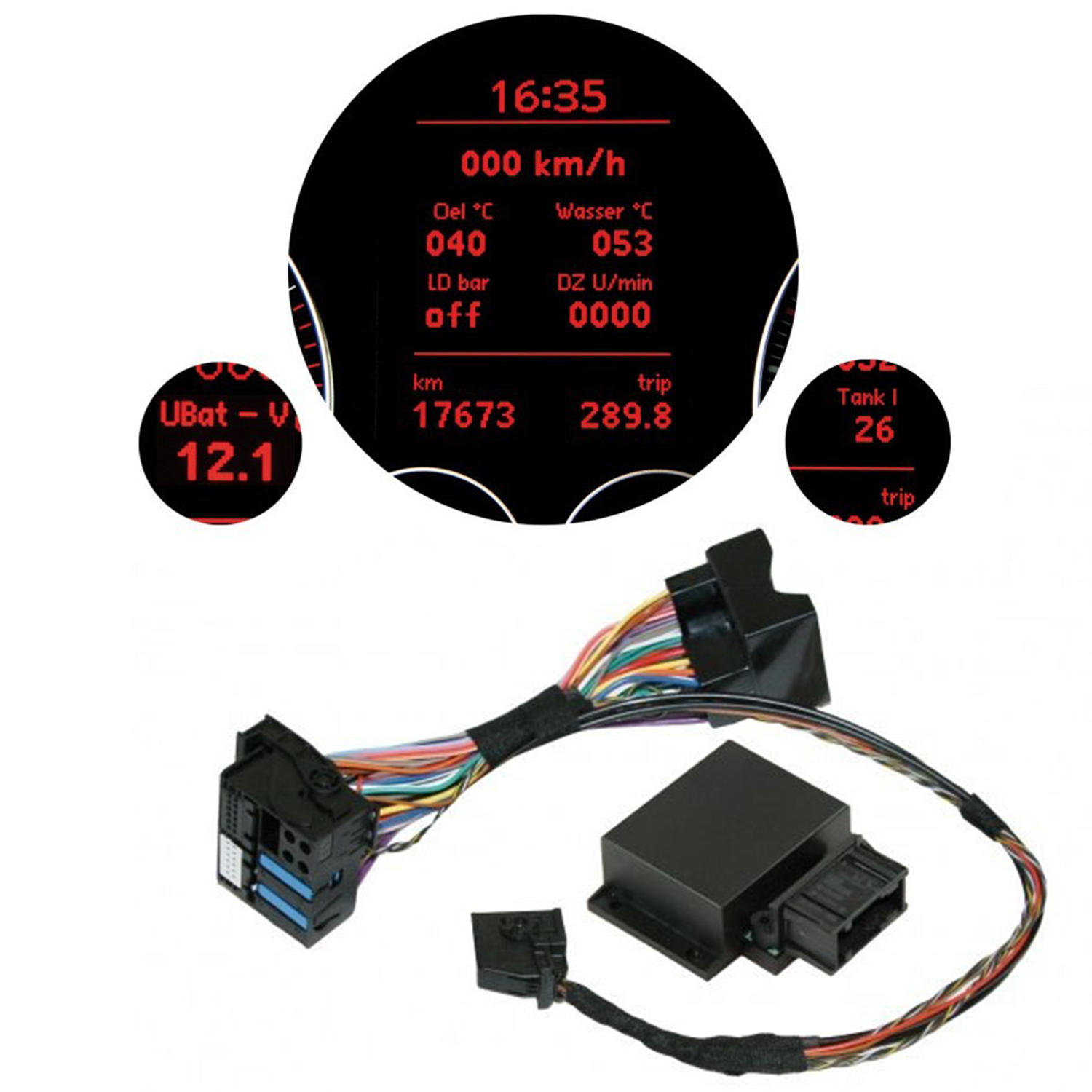 Original Kufatec E-MFA Interface viele Messwerte MFA für VW Scirocco III / Eos