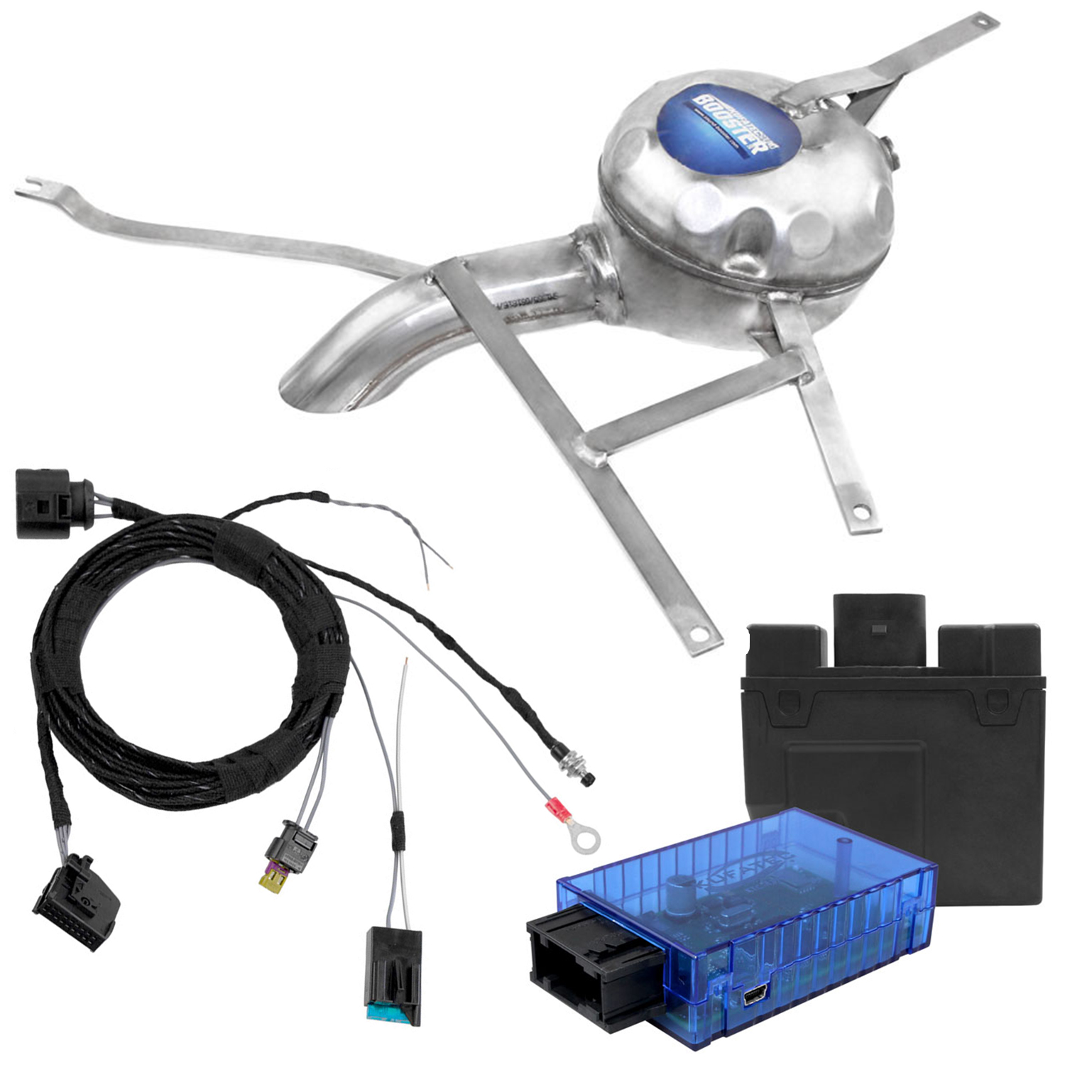 Original Kufatec Sound Booster Active Modul + Sound Modul für VW Touareg 7L