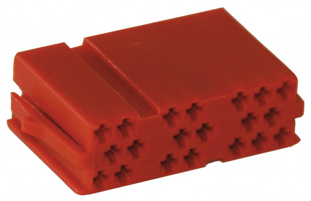 2,39€/Stk  10x Mini ISO Steckergehäuse kompakt 20 polig Rot Pin Gehäuse Stecker