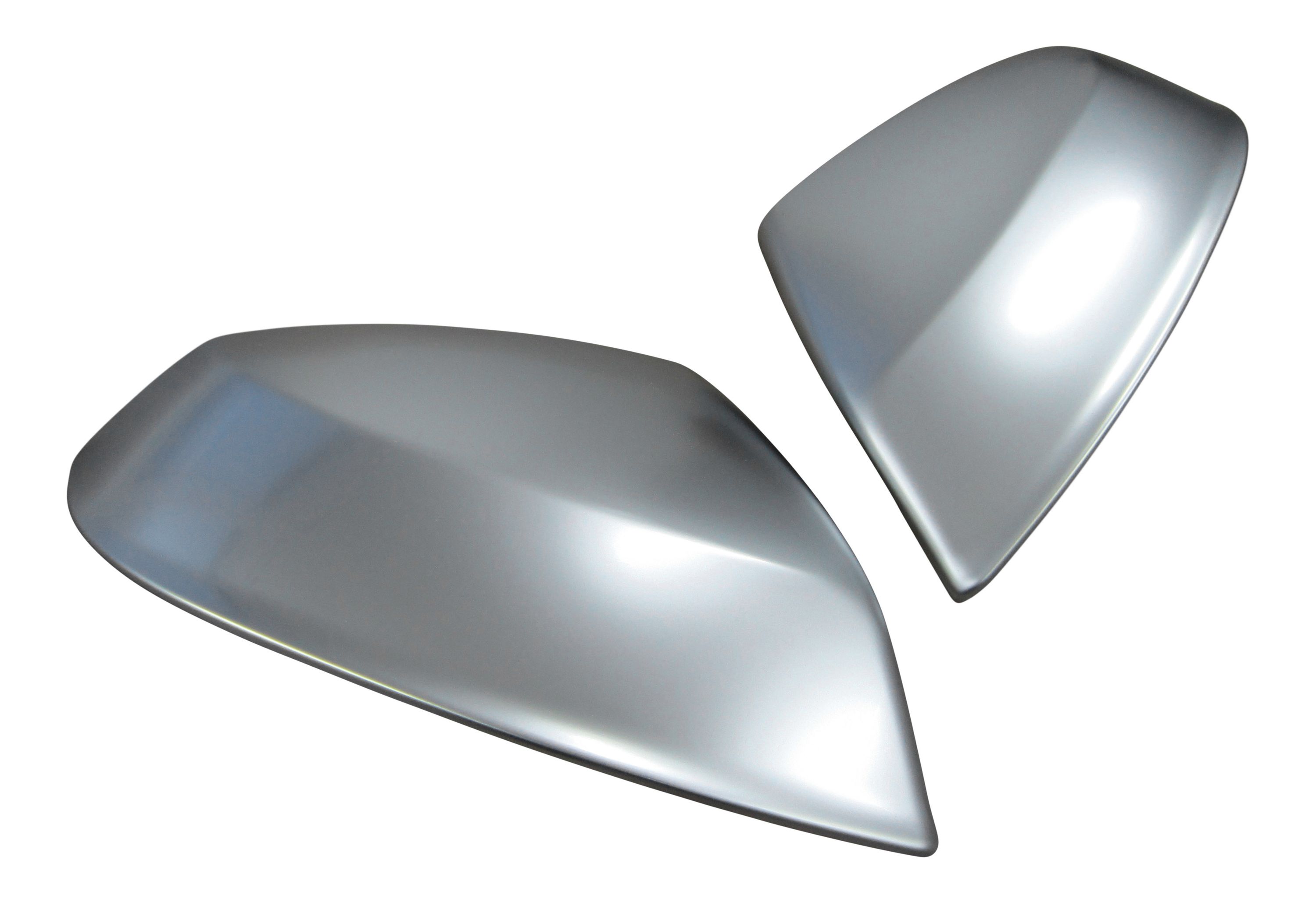 Spiegel Kappen Spiegelkappen ALU Look Außen Gehäuse SET für Audi Q7 4M 2015-