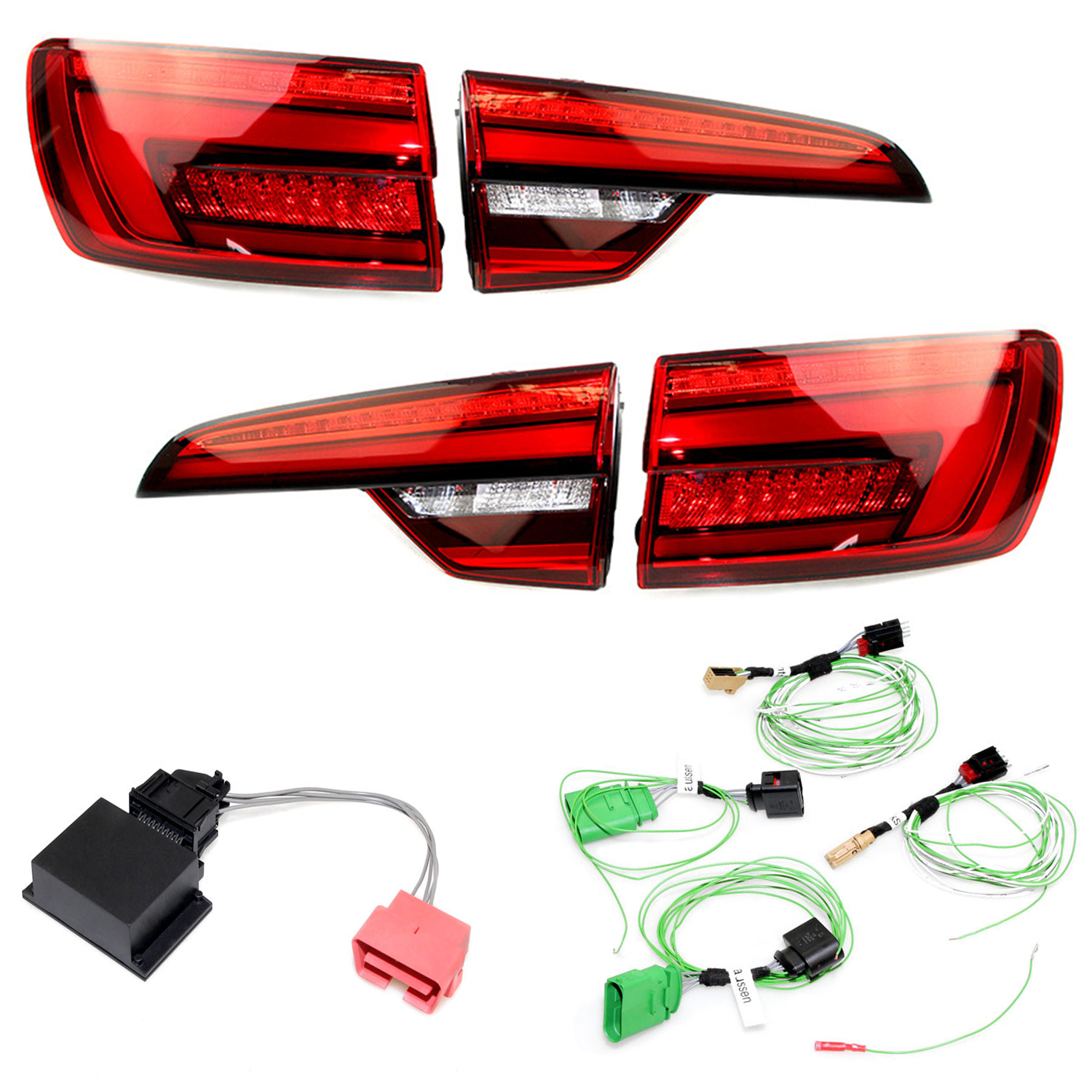 Original Kufatec SET LED Rückleuchten mit dynamischer Blinker für Audi A4 B9 8W5