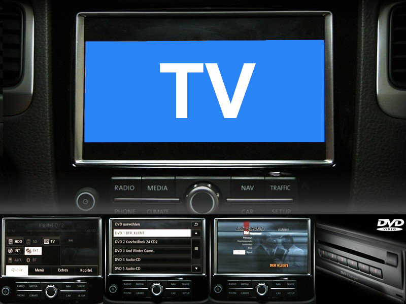 Original Kufatec Kabelbaum Kabelsatz DVD Wechsler RNS 850 für VW Touareg II 7P