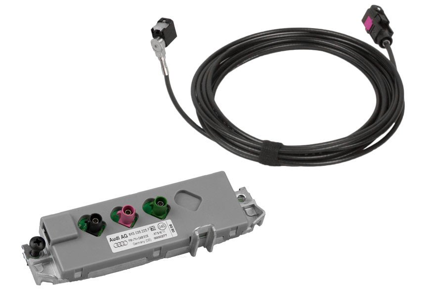 Original Antennen Modul + Kufatec Kabelbaum DAB DAB+ für Audi A4 B8 Limo MMi 3G