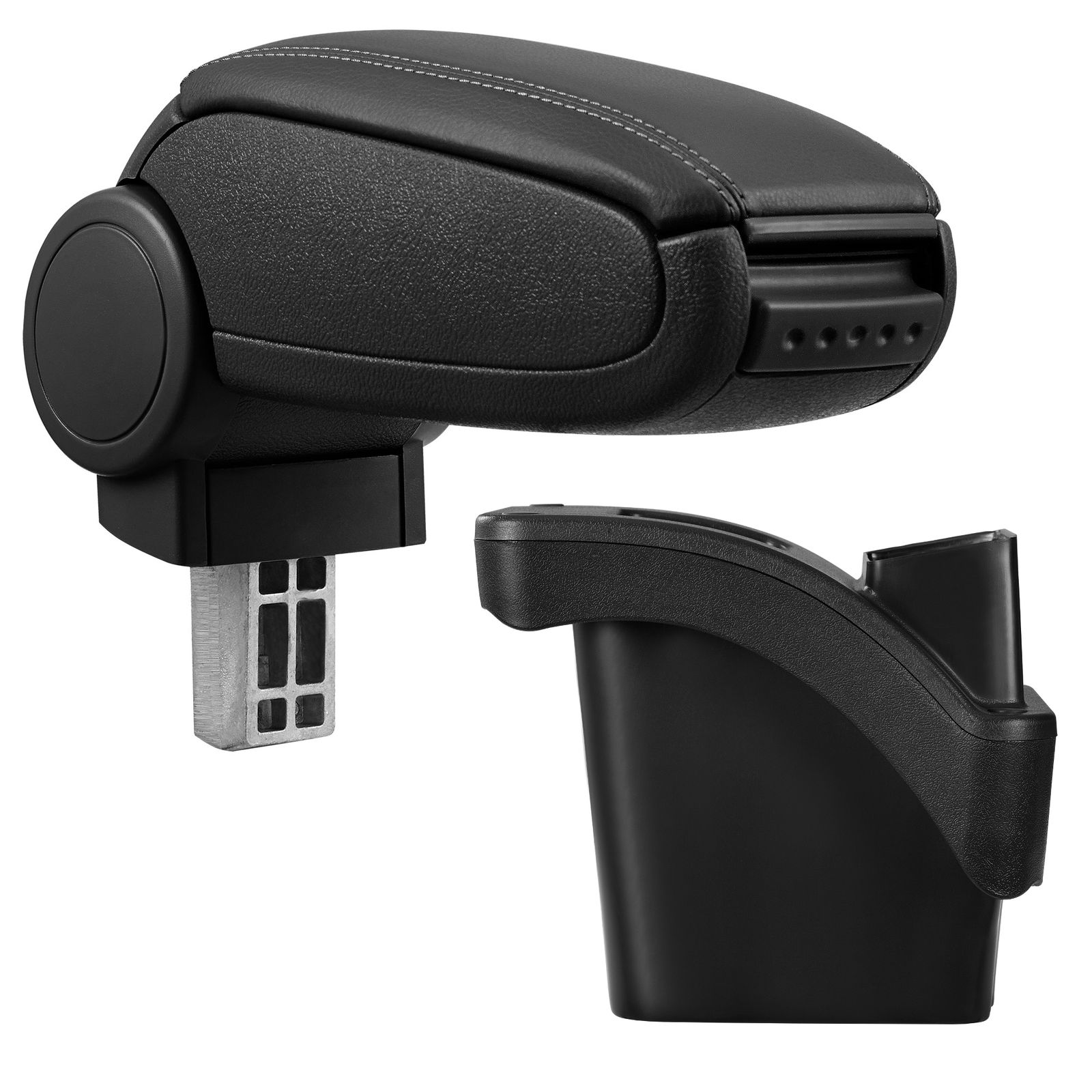 Mittelarmlehne Armlehne KOMPLETT Leder Schwarz für Renault Megane II 2002-2009