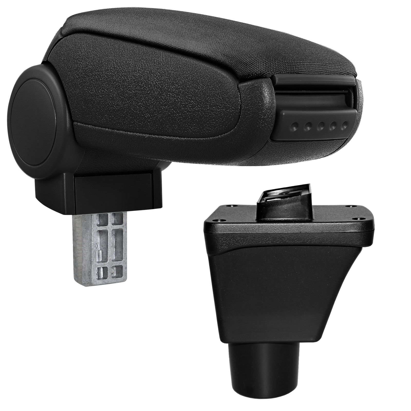 Mittelarmlehne Armlehne KOMPLETT Textil Schwarz für Ford Fiesta VIII MK8 2017-